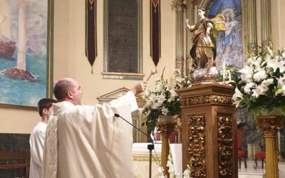Benedicció d’una valuosa imatge de Sant Rafael en el Santuari de Maria Auxiliadora