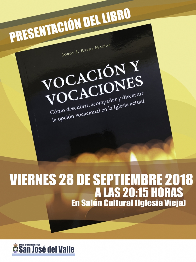 San José del Valle acogerá la presentación del libro «Vocación y vocaciones»