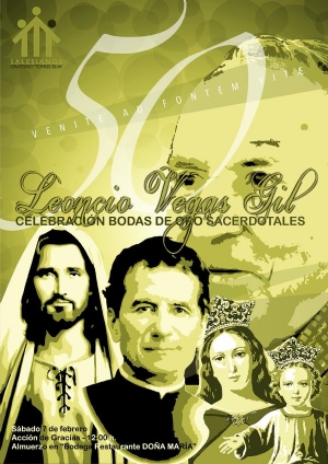 Fotonoticia: bodas de oro sacerdotales de Leoncio Vegas Gil