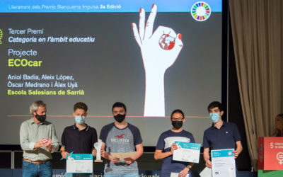 Cuatro alumnos de Bachillerato de Salesianos Sarrià ganadores del 3er Premio Blanquerna Impulsa