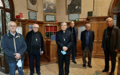 Visita del Nunci Apostòlic a Espanya al Temple del Tibidabo
