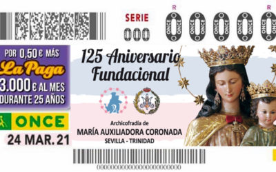 La ONCE dedica un cupón a María Auxiliadora en Conmemoración del 125 aniversario fundacional