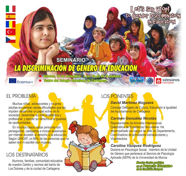 Salesianos Cartagena organiza el seminario ´La discriminación de género en educación´