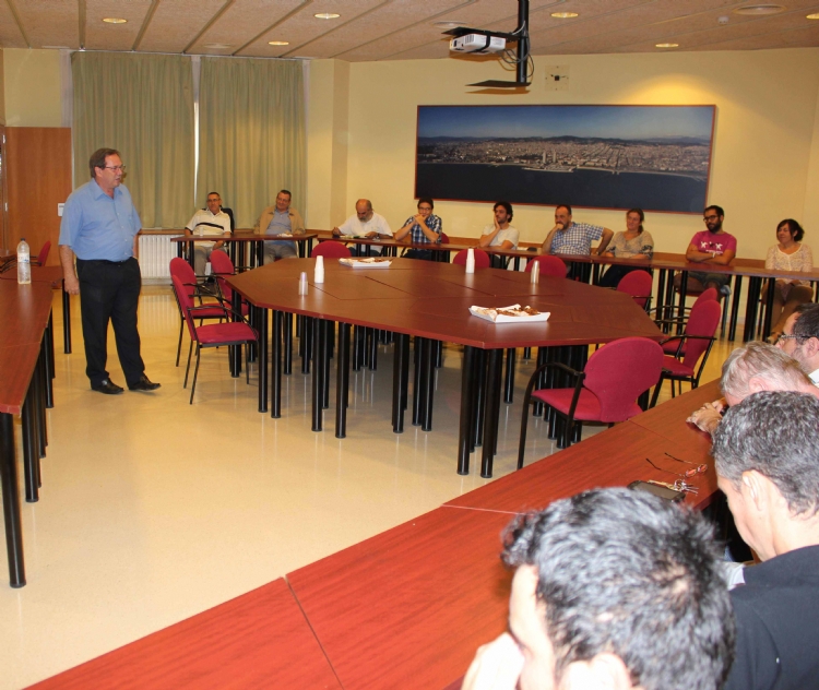 Primera reunión de equipo de zona y visita del vicario inspectorial en Can Prats