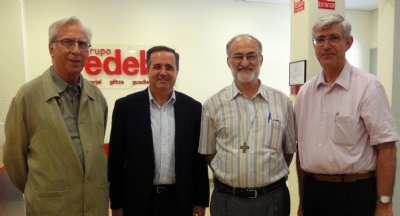 El Inspector y el Ecónomo Inspectorial visitan el Grupo Edebé