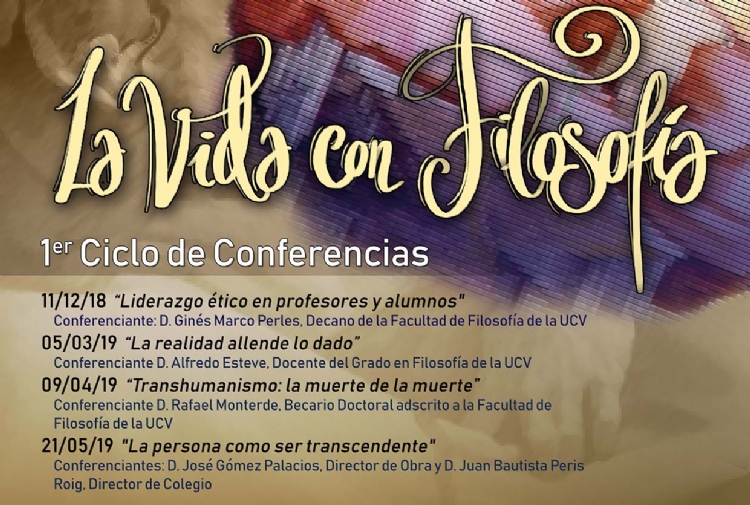 Ciclo de Conferencias La vida con filosofía” en Salesianos San Juan Bosco de Valencia