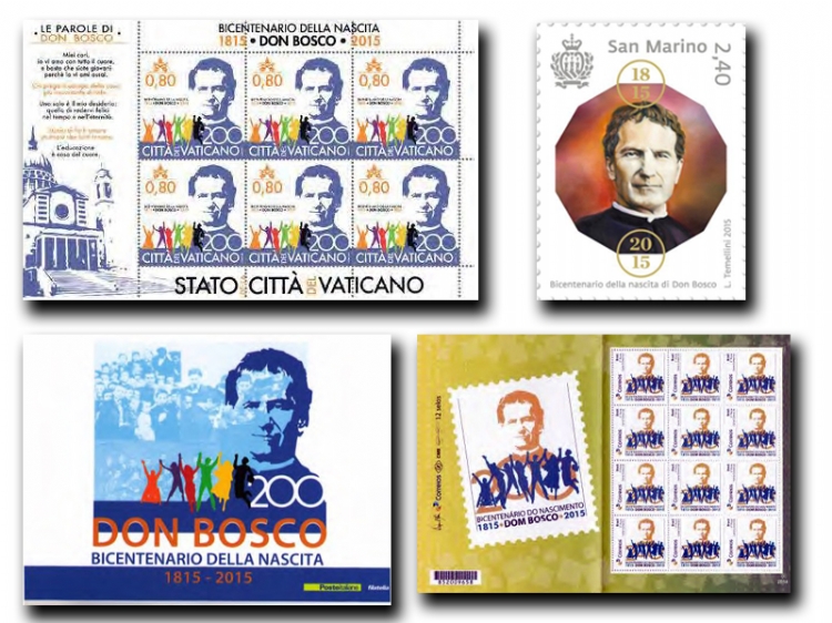 Los sellos postales en todo el mundo para celebrar el Bicentenario del  nacimiento de Don Bosco - Salesianos SMX
