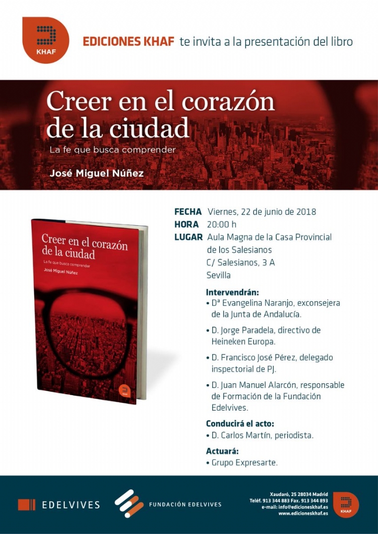 Todo listo para la presentación de Creer en el corazón de la ciudad