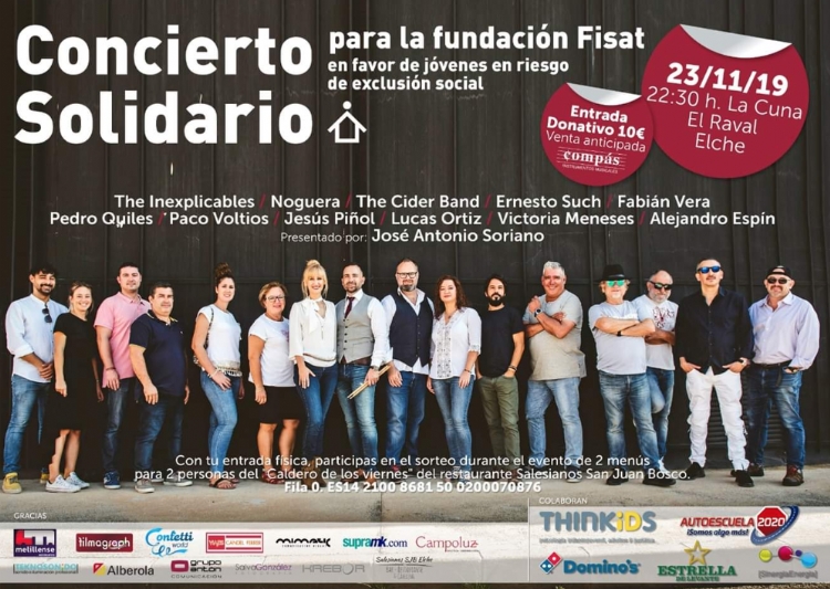 El grupo musical «The cider band» ofrecerá un concierto solidario a favor de los jóvenes en exclusión
