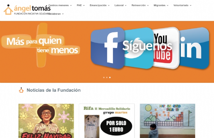 La Fundación Ángel Tomás lanza su nueva web