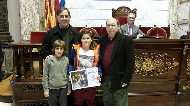 Fotonoticia: El Belén de Salesianos San Juan Bosco premiado por el Ayuntamiento de Valenciana