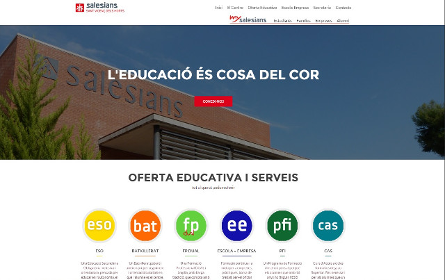 Salesianos San Vicenç renueva su página web