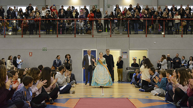 San Juan Bosco de Valencia se vuelca con la visita de la fallera Mayor Infantil de Valencia y alumna del centro