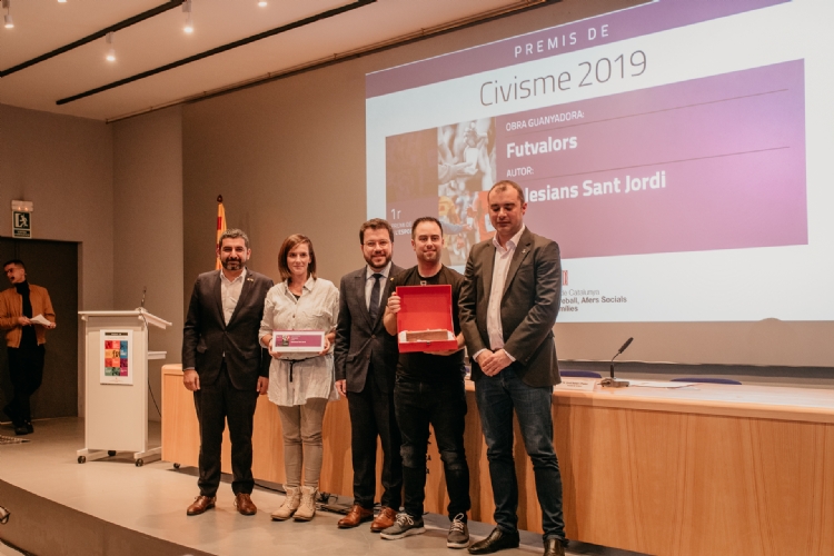 El proyecto «Futvalors» gana el 1er premio de Civismo y Deporte de la Generalitat de Cataluña