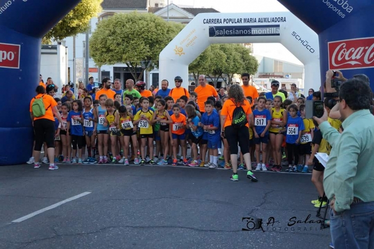 Ilusión, esfuerzo y recompensa en la XII Carrera Popular María Auxiliadora de Montilla