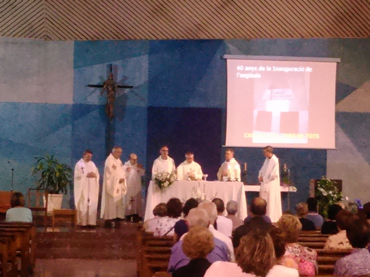 Celebración de los 40 años de la inauguración de la parroquia de la Meridiana