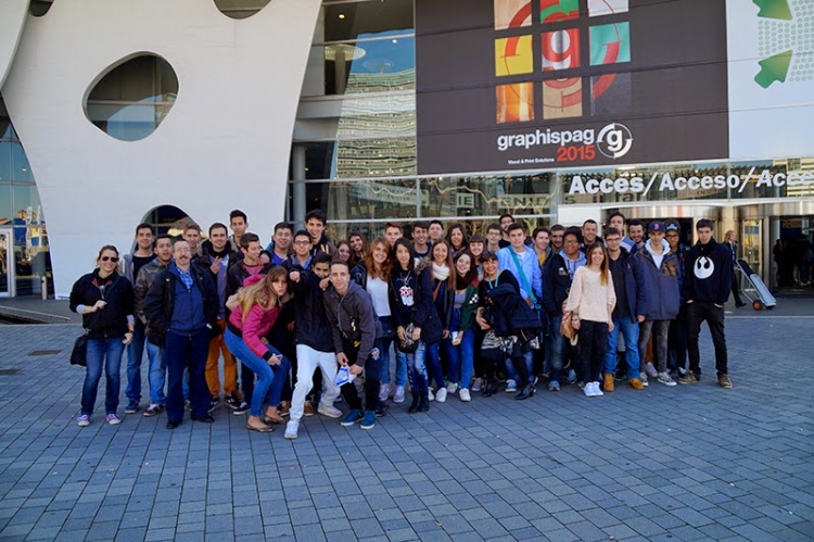 Salesianos Sarrià participa en la feria de artes gráficas «Graphispag 2015»