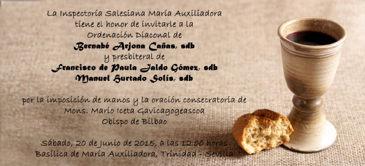 La Inspectoría María Auxiliadora celebrará las profesiones perpetuas y ordenaciones sacerdotales