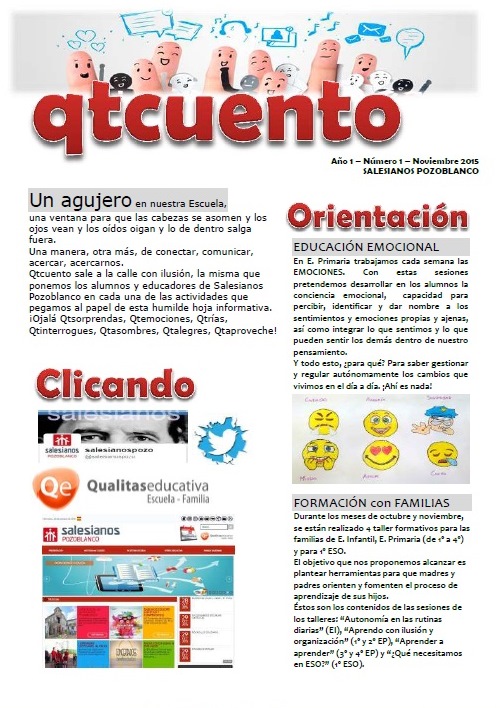 Nace QTCUENTO, nueva publicación para Salesianos Pozoblanco
