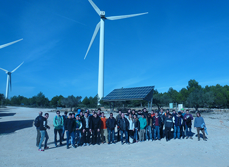 Salesianos Sarrià visita el parque eólico Les Colladetes