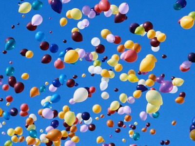 Suelta de globos por el Bicentenario