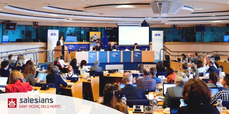Salesianos Sant Vicenç presentes en el Parlamento Europeo para valorar un programa piloto de movilidad de Graduados de FP Erasmus Pro