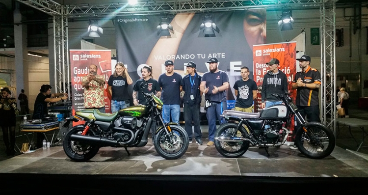 Estudiantes de mecánica de Salesianos Sarrià personalizarán motos en directo en el Baum Fest