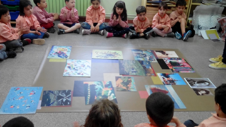 Fotonoticia: Taller en el ciclo de infantil de Terrassa para conocer a Kandinsky