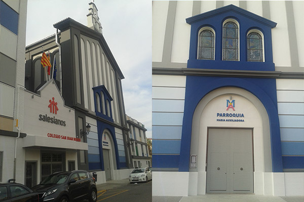 Salesianos San Juan Bosco de Valencia inicia el curso con su fachada renovada