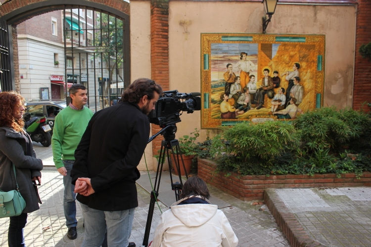 Fotonoticia: El programa el Día del Señor de TVE rueda en Barcelona con motivo del Bicentenario