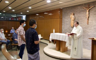 Jóvenes salesianos renuevan sus votos como religiosos en Barcelona