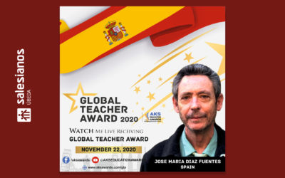 Reconocimiento internacional a José María Díaz, docente de Salesianos Úbeda, en los prestigiosos Global Teacher Awards