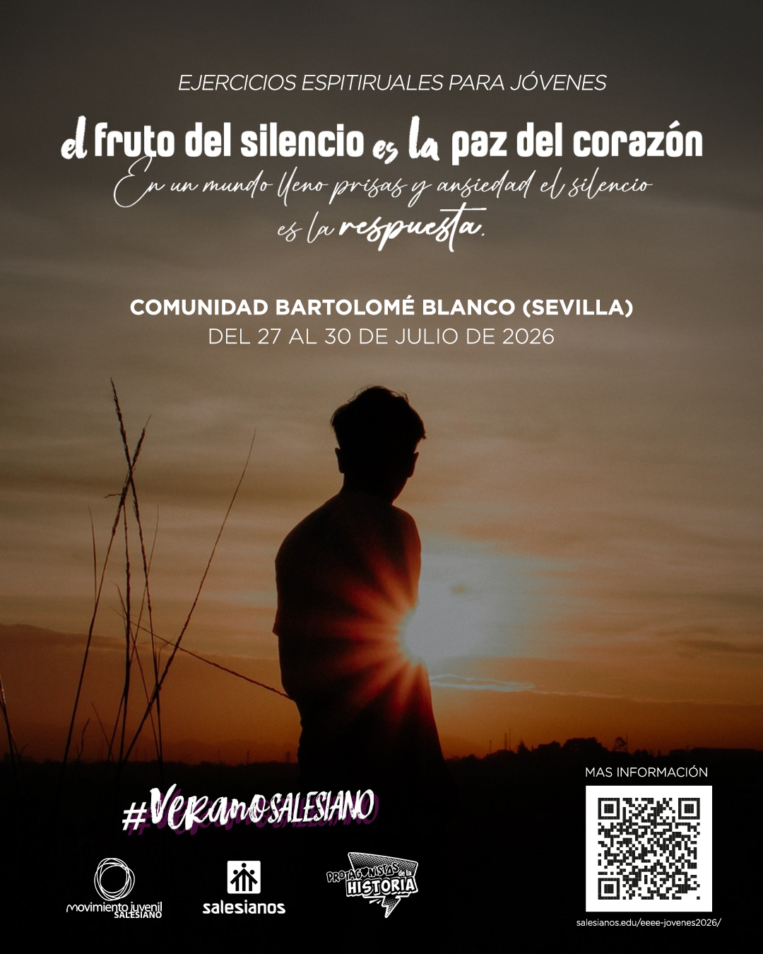 Cartel Ejercicios Espirituales para jóvenes 2026